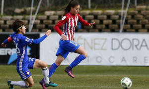 Temporada 2016-2017. Partido de entrenamiento entre el Atlético de Madrid Femenino y el Hyundai FC. 02-02-2017. Laura Fernández.