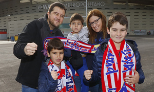 Fan zone Wanda Metropolitano afición familia niños