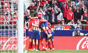 Jornada 24 | Atleti - Athletic | Celebración gol Gameiro