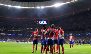 Temporada 2018-2019 | Atlético de Madrid - Brujas | Celebración  2 gol Griezmann