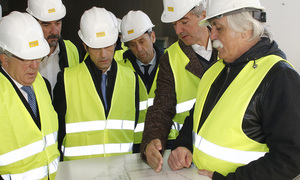 Enrique Cerezo y Miguel Ángel Gil visitan las obras de la Ciudad Deportiva de Alcalá