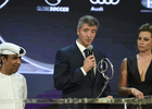 Miguel Ángel Gil Marín recoge el premio especial para el Atlético en los Globe Soccer Awards