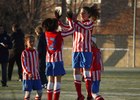 Temp. 2014-2015. Las jugadoras del Alevin B celebran un gol
