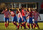 Temp. 2014-2015. Las jugadoras del Féminas Juvenil A celebrando un gol