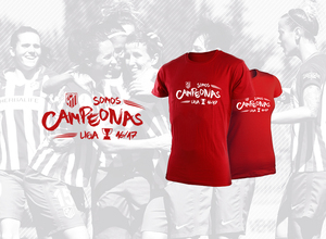 Camiseta conmemorativa Atlético de Madrid Femenino Campeonas de Liga