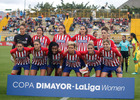 Temporada 18/19. Atlético de Madrid Femenino en Colombia en pretemporada frente al Atlético Huila. Once