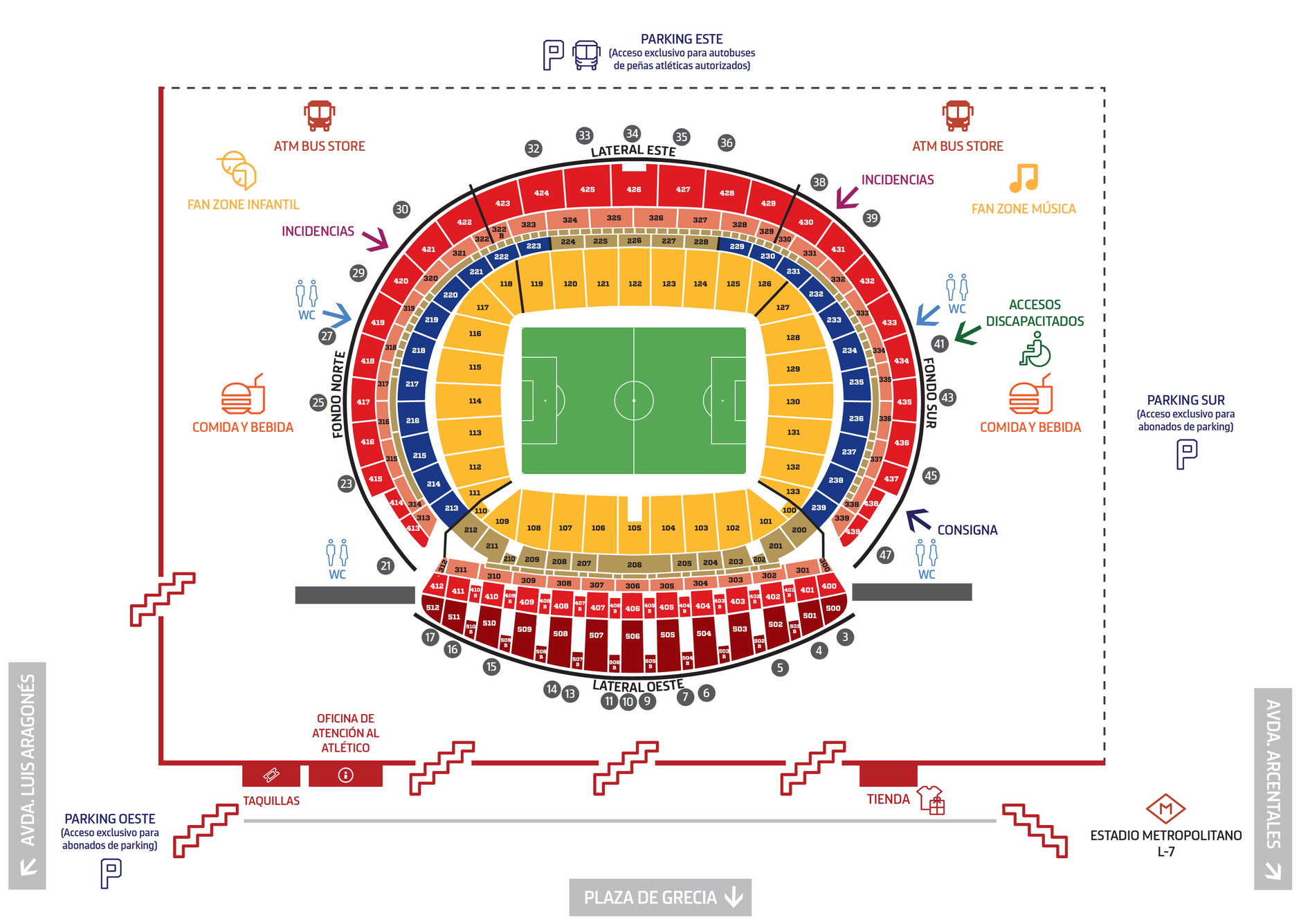 Temporada 2017/18. Mapa Wanda Metropolitano. Inglés. Febrero 2018 v2